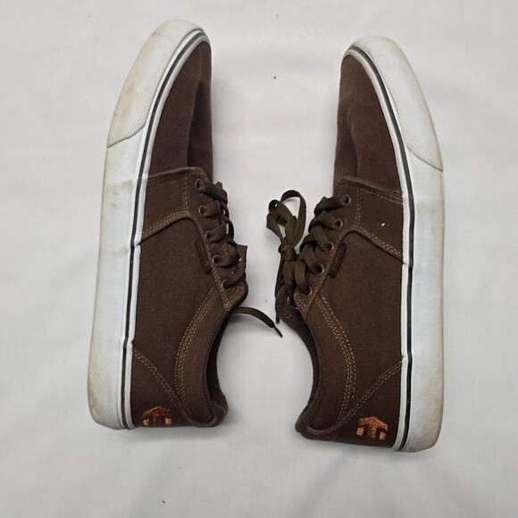 Etnies Skater Shoes Brown Canvas Low Top Sneakers Men\'s Size 9